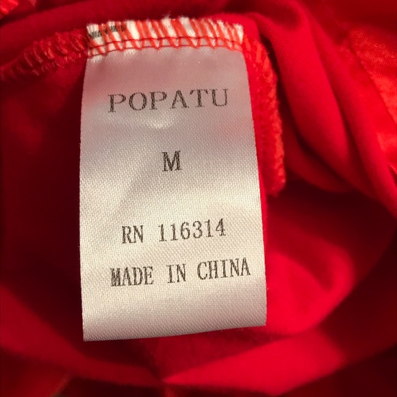 Girl’s Gorgeous Red Popatu Dress Sz Med - Picture 6 of 7